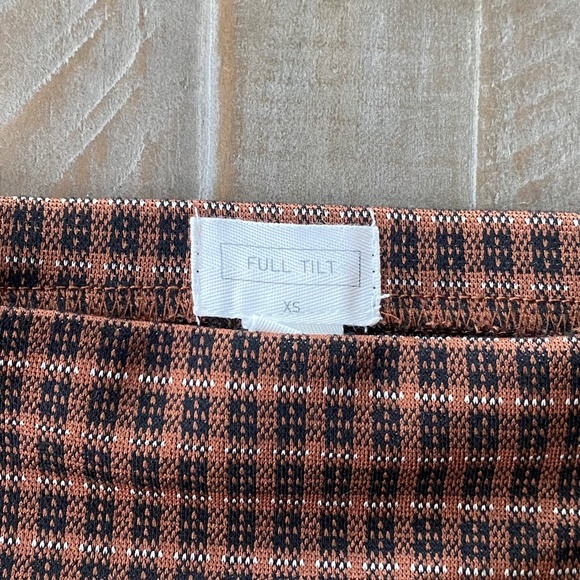 Tillys Full Tilt Brown & Black Plaid Skirt - Picture 3 of 7